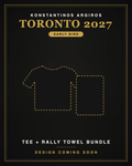 Konstantinos Argiros – Toronto 2027 Early Bird Bundle: Tee + Rally Towel